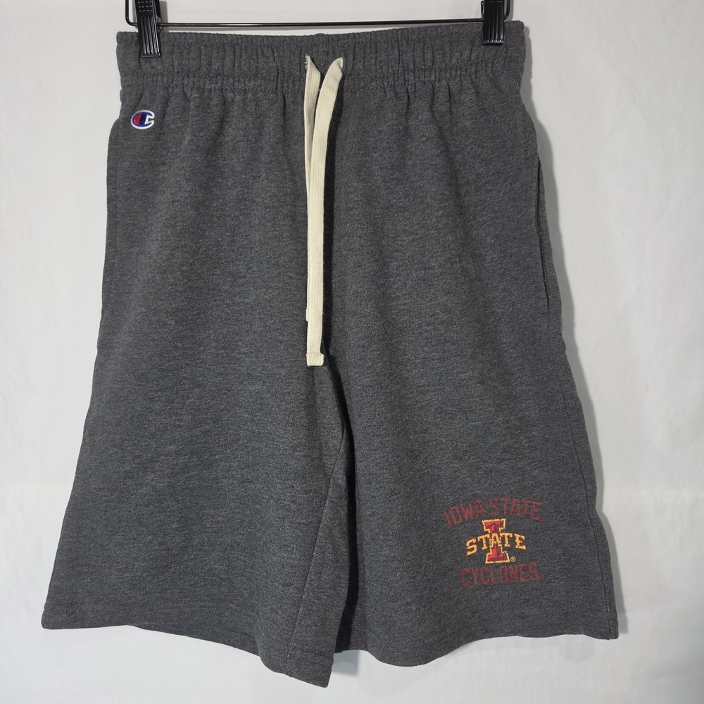 Champion Iowa State Cyclones Shorts Men Small Gray NEW Lounge Knit Athleisure